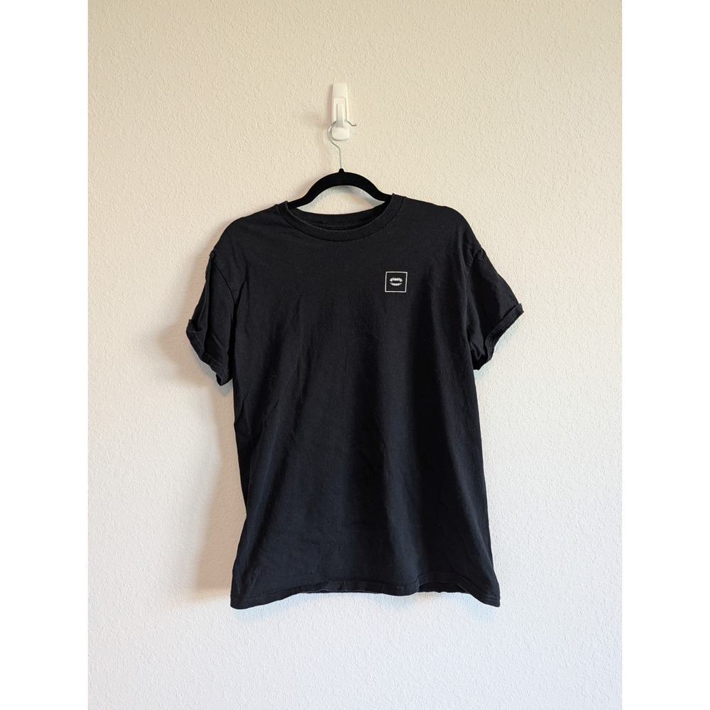 Chomp Brand Flamingo Skull T-Shirt Medium M Black Graphic Crewneck Tee - Picture 2 of 5